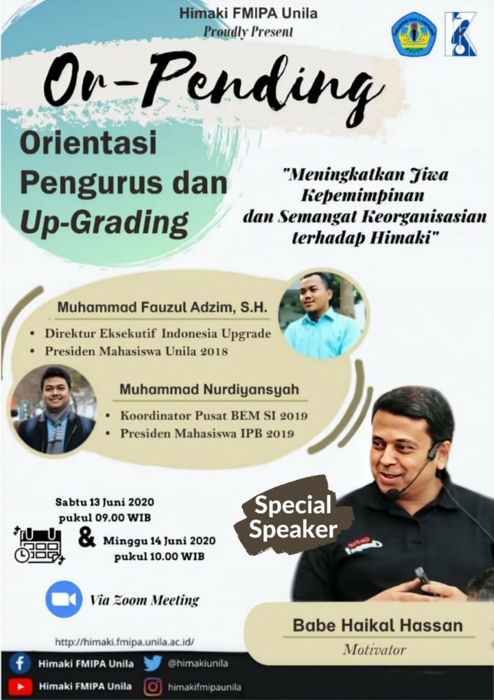 Himaki FMIPA Unila Upgrade Jiwa Kepemimpinan Pengurus dan Semangat Organisasi