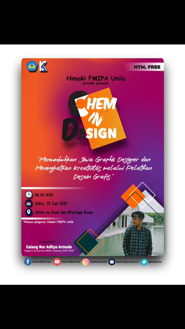 Kembangkan Kemampuan Desain, Himaki FMIPA Unila Adakan Pelatihan Desain Grafis