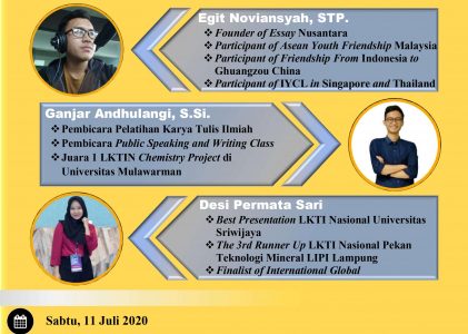 Beri Bekal Kepenulisan Ilmiah dan Teknik Presentasi, Himaki FMIPA Unila Selenggarakan Diskusi ilmiah